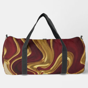 Zenith Prime Sculpted Collection: 3D Gold & Crimso Duffle Bag