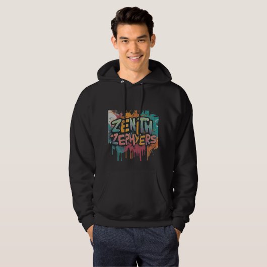 Zenith Zephyrs Men's Basic Hooded Sweatshirt (Vorne ganz)