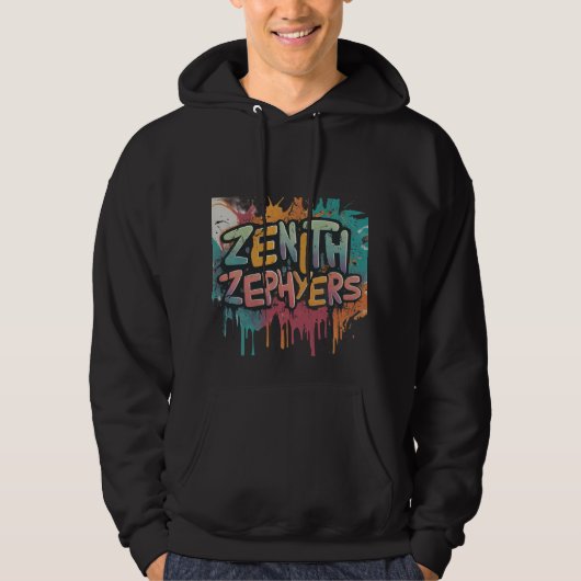 Zenith Zephyrs Men's Basic Hooded Sweatshirt (Vorderseite)