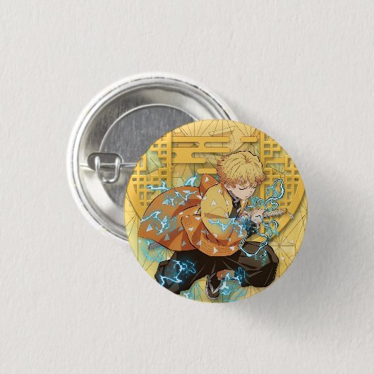 Zenitsu Agatsuma Button (Vorne & Hinten)