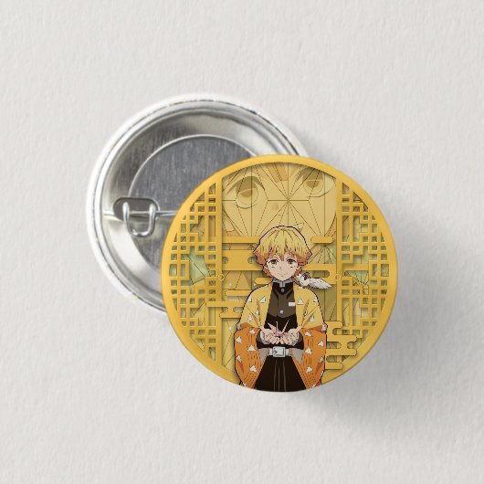 Zenitsu Agatsuma Button (Vorne & Hinten)