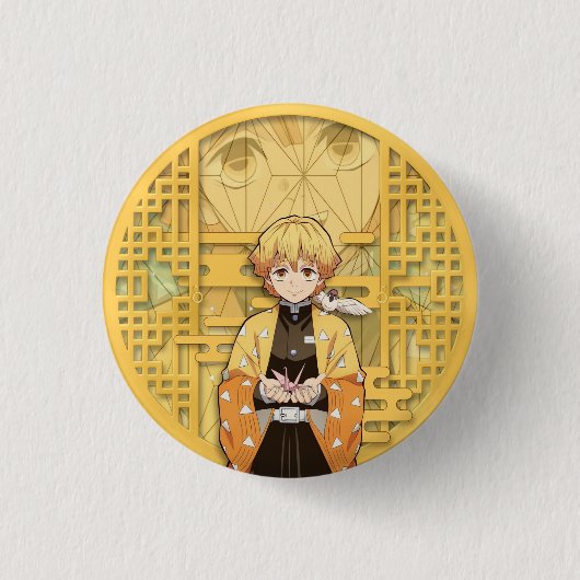 Zenitsu Agatsuma Button (Vorderseite)