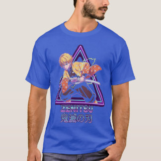 Zenitsu Agatsuma Demon Slayer Fanart Mädchen T-Shirt
