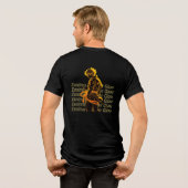 Zenitsu Thunder Glow Tri-Blend Shirt (Rückseite voll)