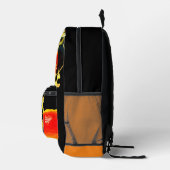 Zenitsu Thunder Strike Backpack (Caramel) Bedruckter Rucksack (Rechts)