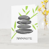 Zenkiesel entsteint Yogameditations-Grußkarte Karte (Gelbe Blume)