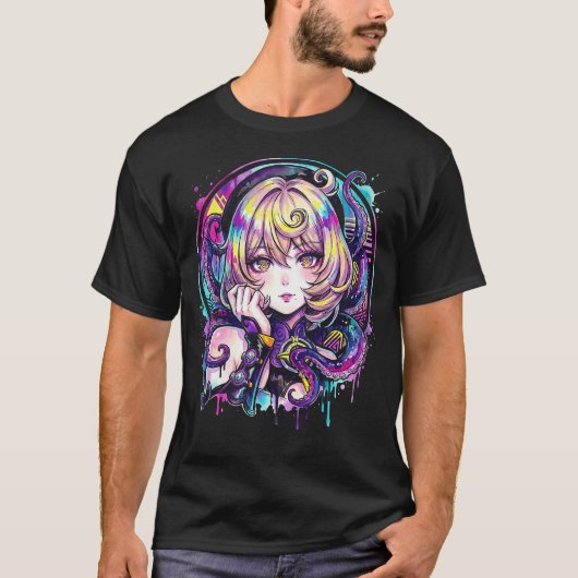 Zenless Zone Zero Yidhari Murphy Puffärmel Bla T-Shirt (Vorderseite)