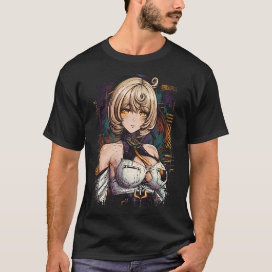 Zenless Zone Zero Yidhari Murphy Schwarzer Hut Wei T-Shirt (Vorderseite)