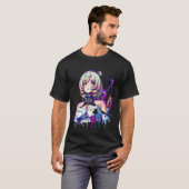 Zenless Zone Zero Yidhari Murphy Vaporwave-Ästheti T-Shirt (Vorne ganz)