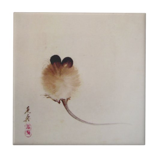 Zenmalereimaus Fliese (Vorderseite)
