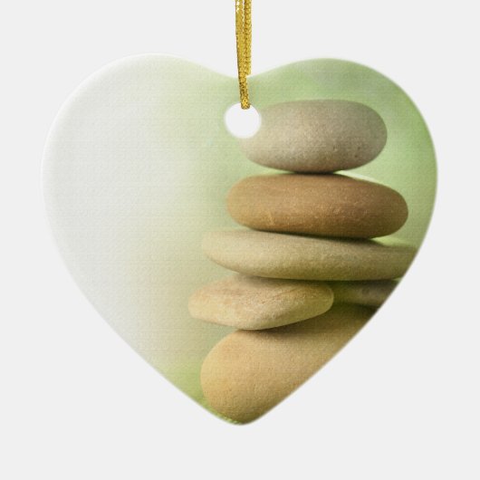 Zenmeditation schaukelt Verzierung Keramik Ornament (Vorne)