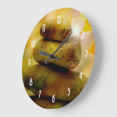 Zenmeditationssteine Große Wanduhr (Winkel)