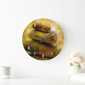 Zenmeditationssteine Große Wanduhr (Zuhause)