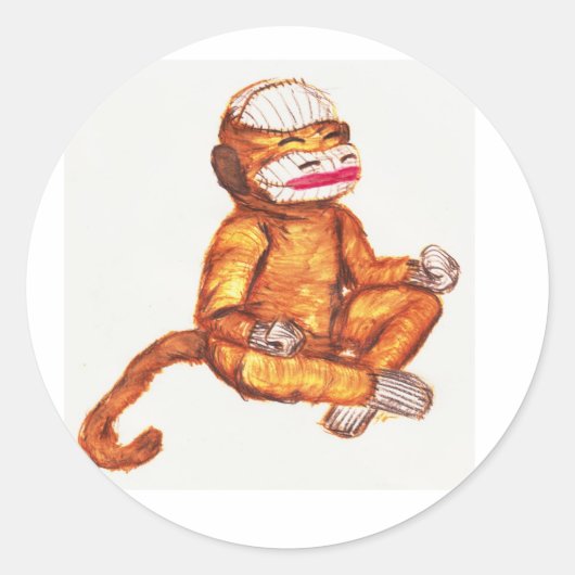 Zenmonk5h2o-Aufkleber Runder Aufkleber (Vorderseite)