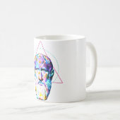 Zeno Porträt der farbenfrohen Philosophen Kaffeetasse (VorderseiteRechts)
