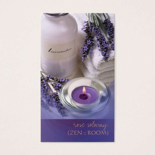Zenraum/Lavendel-Visitenkarten Visitenkarte