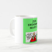 Zenschwimmenmeister Kaffeetasse (Vorderseite Links)