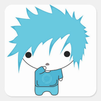 zenseb quadratischer aufkleber