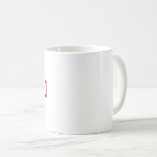 zensierte Textgestaltung Kaffeetasse (VorderseiteRechts)