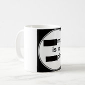Zensierter Kaffeebecher Kaffeetasse (Vorderseite Links)
