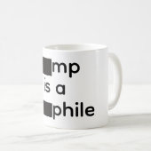 Zensierter Kaffeebecher Kaffeetasse (VorderseiteRechts)