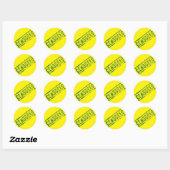 Zensored Classic Round Sticker (Blatt)