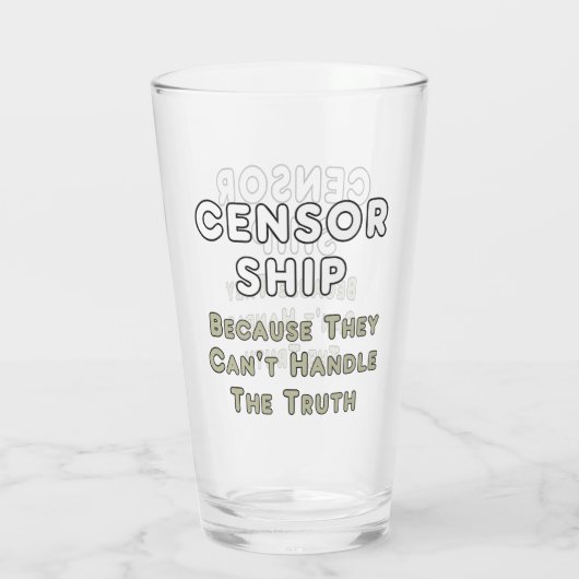 Zensur Glas (Rückseite)