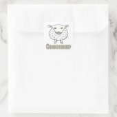 Zensur Quadratischer Aufkleber (Tasche)