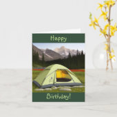 Zent Camping Birthday Karte (Gelbe Blume)