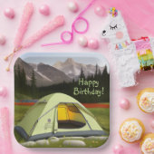 Zent Camping Birthday Pappteller (Party)
