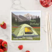 Zent Camping Birthday Serviette (Beispiel)