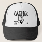Zent Camping Life Arrow Liebe Herz Truckerkappe (Vorderseite)