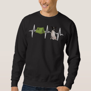 Zent Camping Rat Terrier Heartbeat Dog Sweatshirt