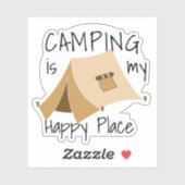 Zent Camping Vinyl Sticker (Blatt)