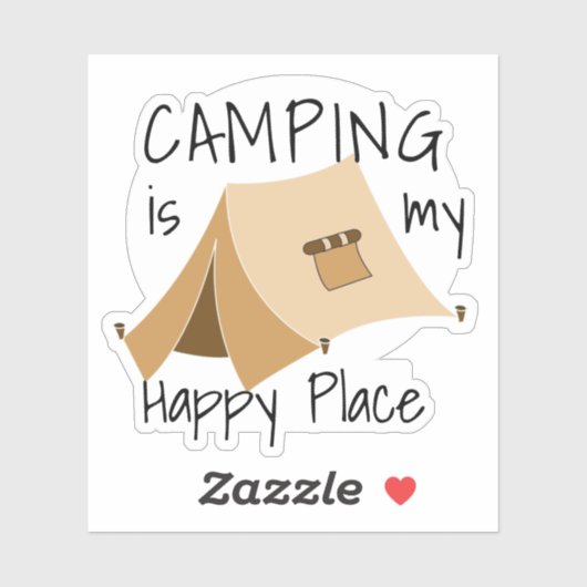 Zent Camping Vinyl Sticker (Blatt)