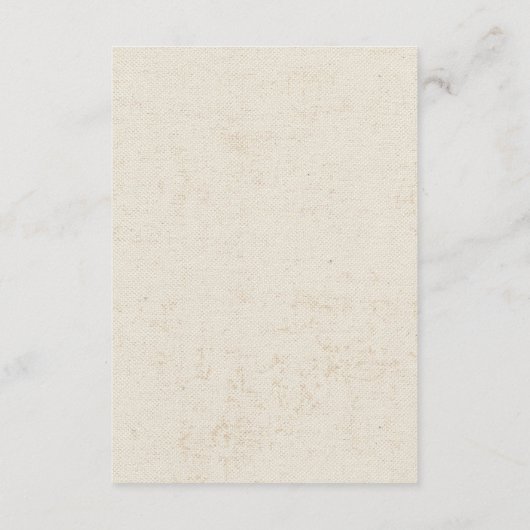 Zent Leinwand Camping Bar Mitzvah Empfang Begleitkarte (Rückseite)