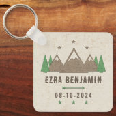 Zent Leinwand Camping Bar Mitzvah Personalisiert G Schlüsselanhänger (Vorderseite)