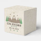 Zent Leinwand Camping Bar Mitzvah Personalisiert Geschenkschachtel (Rückseite)