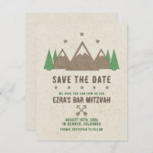 Zent Leinwand Camping Bar Mitzvah Save The Date (Vorne/Hinten)