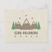 Zent Leinwand Camping Bar Mitzvah Vielen Dank Postkarte (Vorderseite)