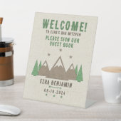 Zent Leinwand Camping Bar Mitzvah Willkommen Sockelschild (In SItu)