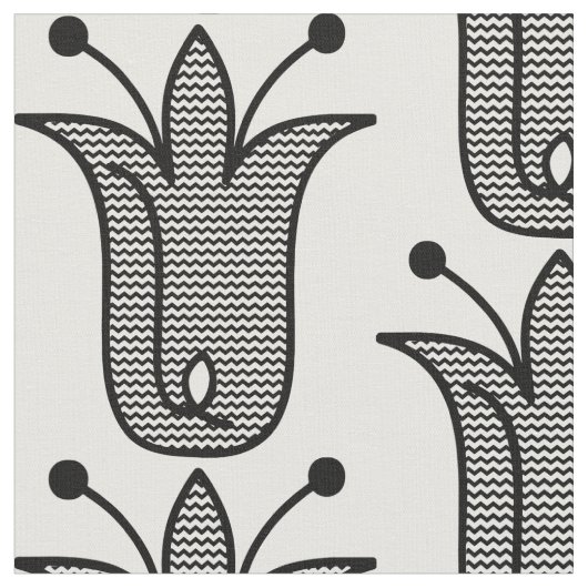 ZENTANGEL BLUME BOHEMISCH FABRIC STOFF (Nahaufnahme)
