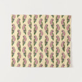 Zentangle Art-Papageien Wandteppich (Vorderseite (Horizontal))