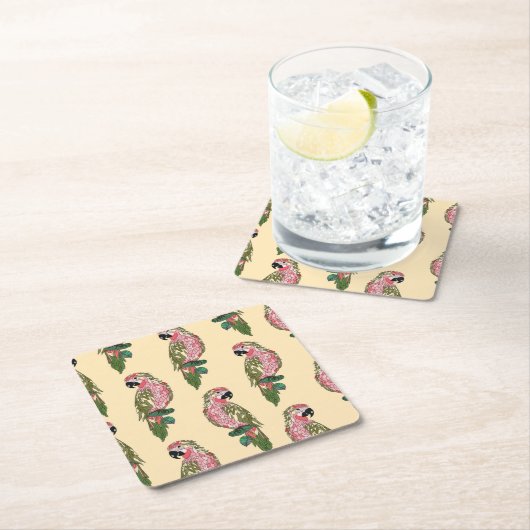 Zentangle Art plappert 2 nach Rechteckiger Pappuntersetzer (Vor Ort)