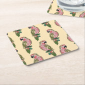 Zentangle Art plappert 2 nach Rechteckiger Pappuntersetzer (angewinkelt)