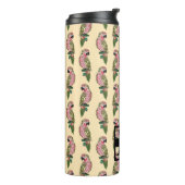 Zentangle Art plappert | Monogramm nach Thermosbecher (Nach links gedreht)