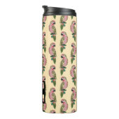 Zentangle Art plappert | Monogramm nach Thermosbecher (Nach rechts gedreht)