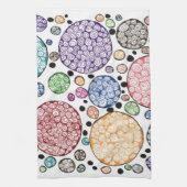 Zentangle circles pattern geschirrtuch (Vertikal)