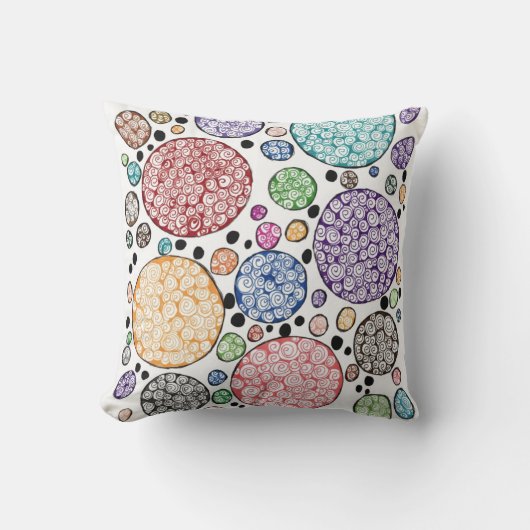 Zentangle circles pattern kissen (Vorderseite)