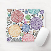 Zentangle circles pattern mousepad (Mit Mouse)